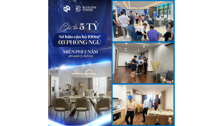 Tận hướng chuẩn sống tinh hoa tại Bluegem Tower gần công viên Yên Sở